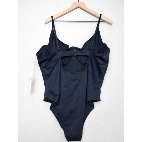 NWT Good American Compression Showoff Swimsuit 5XL Black001 One Piece Full - Picture 8 of 11